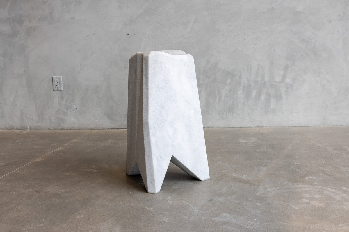 Floe Marble Stool