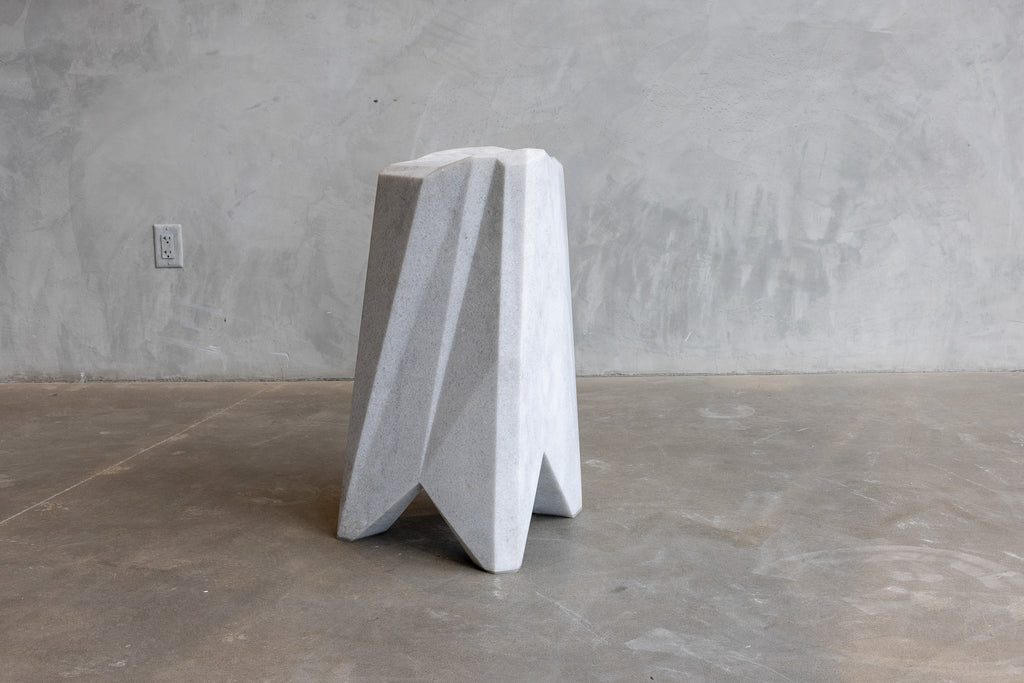 Floe Marble Stool