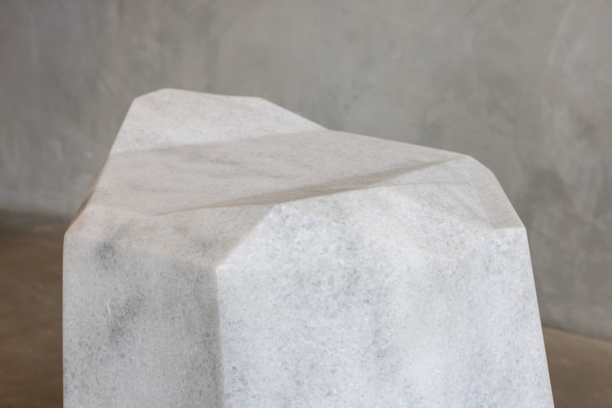 Floe Marble Stool