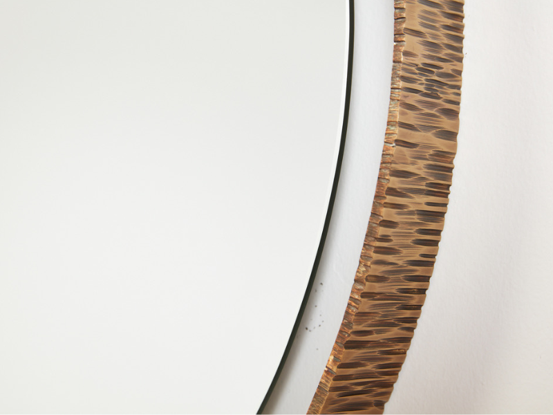 Circular Gauged Edge Mirror - L